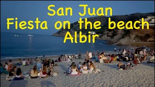 San Juan Fiestas on the beach 2025⎮Albir, Costa Blanca, Spain⎮Night Walking Tour [4K]