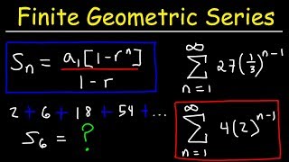 Finding The Sum of a Finite Geometric Series