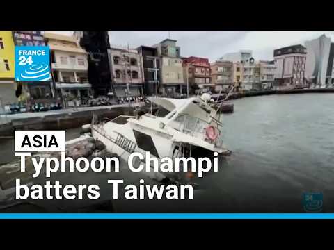 Typhoon Champi batters Taiwan