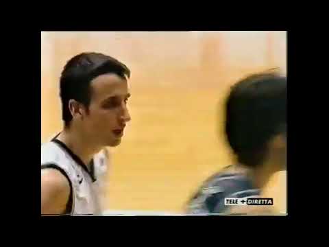 Manu Ginobili 2001 Euroleague Semifinal G2 Kinder Bologna - PAF Bologna