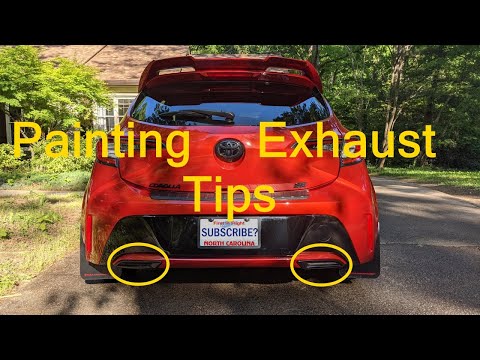 Remove Corolla Hatchback Exhaust/Diffuser (& paint it!)