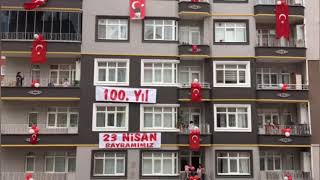 Belen Apartmanında 23 Nisan Coşkusu