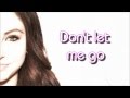 Temara Melek - Don't Let Me Go - Lyrics 