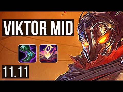 VIKTOR vs PANTHEON (MID) | 1300+ games, 1.8M mastery, 5/1/2 | KR Diamond | v11.11