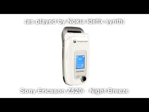 Real Hardware Ringtones - SE z520i "Night Breeze" played on Nokia Idefix synth
