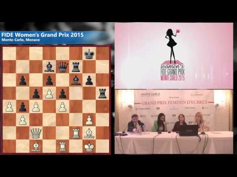 Round 1  Cramling Pia (SWE) 0 - 1 Hou Yifan (CHN)