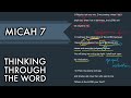 Micah 7 — Thinking Through The Word — Grace Bible Church