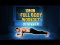Easy 10 Minute Bodyweight Workout! [Level 1]