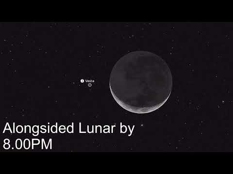 Moon and Vesta
