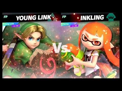 Super Smash Bros Ultimate Amiibo Fights – Request #19680 Young Link vs Inkling