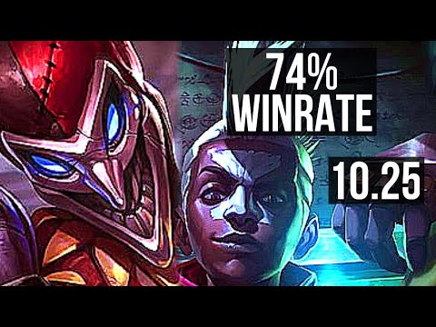 SHACO vs EKKO (JUNGLE) | 74% winrate, Legendary | BR Master | v10.25