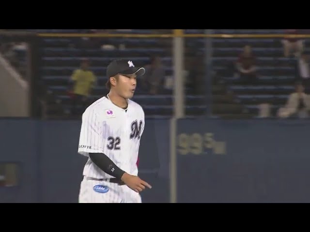 【3回表】完璧な連携!! マリーンズ・髙濱が華麗なグラブトスを見せる!! 2017/10/4 M-E