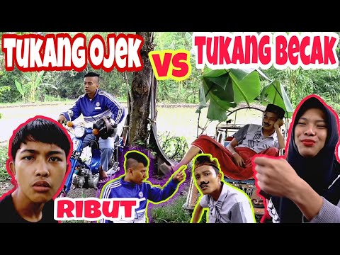 tukang-ojek-vs-tukang-becak-ribut-karena-rebutan-penumpang-komedi-madura