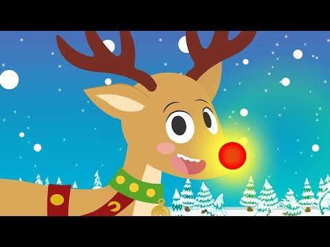 El Reno Rodolfo | Canción popular navideña | Villancico para niñas y niños