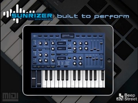 Sunrizer synth App midi Roland iPad 2