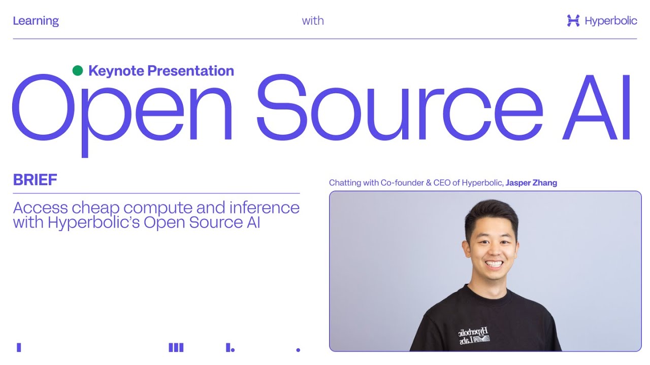 Open Source AI | Jasper Zhang, CEO + Co-founder at Hyperbolic | Access CHEAP Compute and Inference