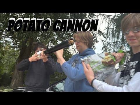 We Built a potato cannon!!!