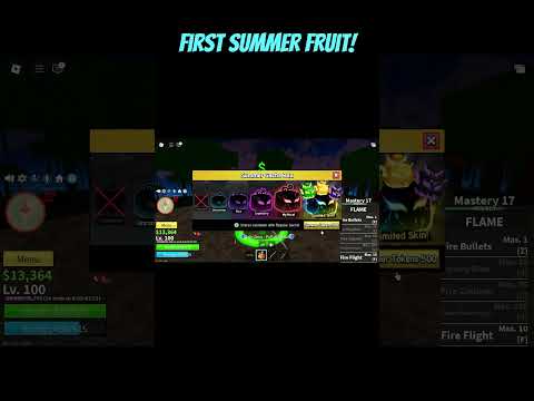 First Summer Fruit in BLOX FRUITS!! #roblox #gaming #bloxfruits #update #onepiece