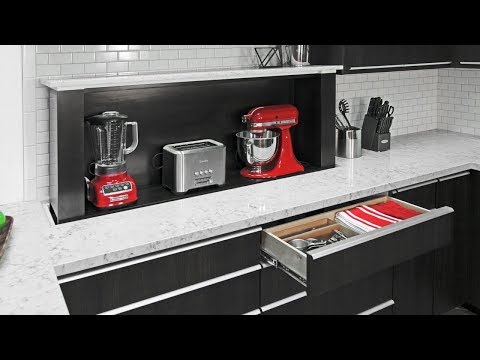 image-How do you hide appliances in a small kitchen counter?