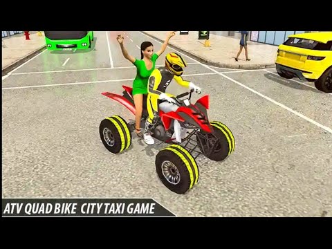 City Atv Bike Taxi Sim 2021 Android Gameplay | Bike Games Driving Simulator