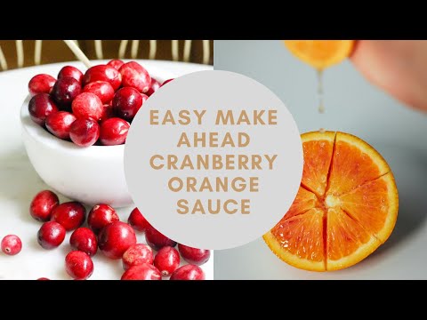 Easy, Make Ahead Cranberry Orange Sauce