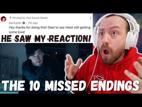 MARKIPLIER COMMENTED ON MY VIDEO! A Heist w/ Markiplier (The 10 Missing Endings REACTION!)