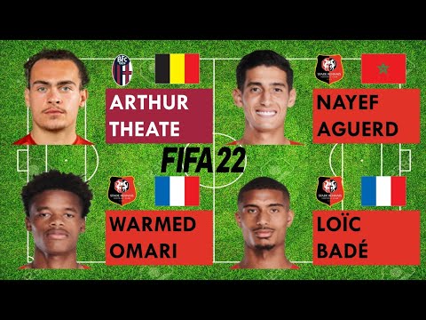 Arthur Theate vs Stade Rennais Centre Backs (Nayef Aguerd,Warmed Omari,Loïc Badé) FIFA22 Comparison