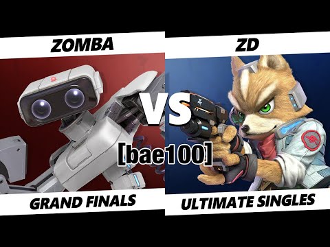 bae100 GRAND FINALS - ZD (Fox) Vs. Zomba (ROB, Roy) SSBU Ultimate Tournament
