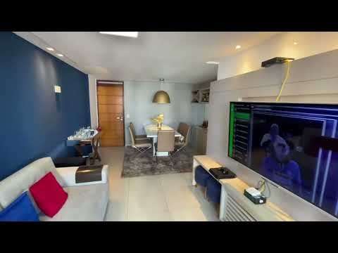 Apto com 100m2, 3 quartos, todo projetado e mobiliado, à venda no Jardim Oceania, João Pessoa/PB