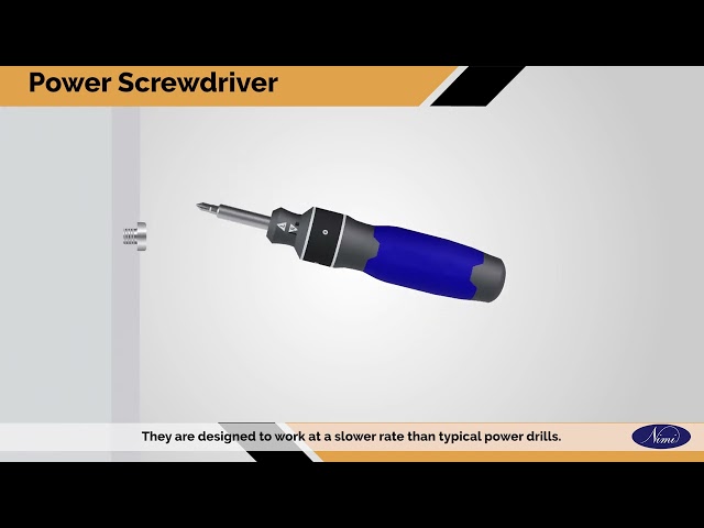 Power Tools: Practice operation of power tools for fastening