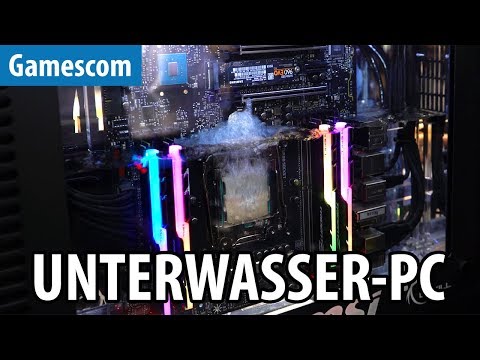 Unter WASSER GESETZT! 10.000-EURO-PC von der8auer - Gamescom 2017 | #Gaming-PC