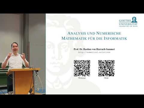 AnNuMa20a - Analysis and Numerical Mathematics for Computer Science