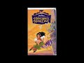 Opening To The Hunchback Of Notre Dame 1997 VHS