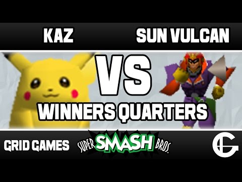 KaZ (Pikachu/Mario) VS Sun Vulcan (Falcon) | Grid Weekly 21 | 64 Winners Quarters