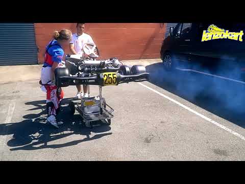 Maya Weug racing with Lenzokart at PFI European World Champs