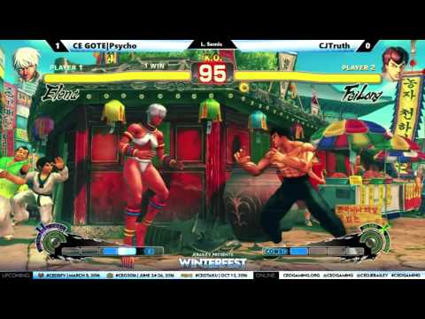 "BBR" USF4 At CEO Winterfest 2016 - CE GOTE Psycho vs CJTruth  (1080p HD)