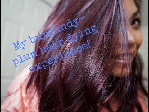 MY Burgundy Plum hair dye experience!!