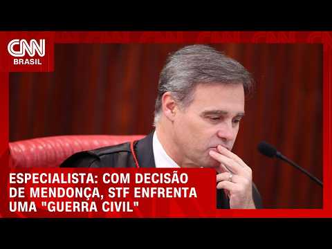 Com decisão de Mendonça, STF agora enfrenta uma “guerra civil”, diz especialista | CNN PRIME TIME