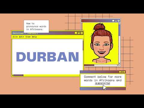 Pronounce Durban in Afrikaans