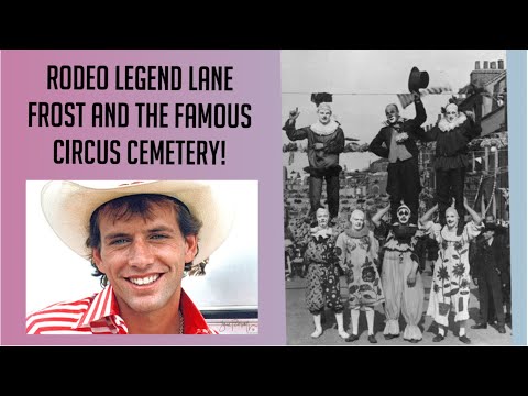 Showman’s Rest Circus Cemetery & Rodeo legend Lane Frost.    #circus #rodeo  #oklahoma #bullriders