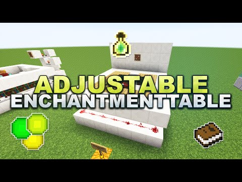 Minecraft - Compact adjustable Enchantment Table - Tutorial 1.17