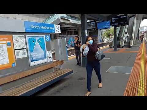 Middle Footscray station train to North Melbourne, then walk around. Melbourne Australia.