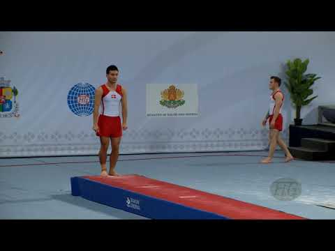 MATTHIESEN Adam (DEN) - 2017 Trampoline Worlds, Sofia (BUL) - Qualification Tumbling Routine 1