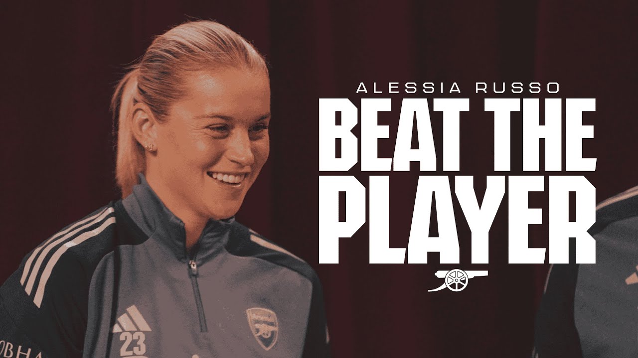 Alessia Russo takes on three Arsenal supporters in Beat the Player