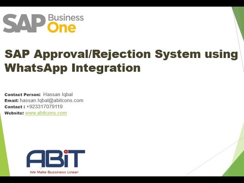 WhatsApp Integration with SAP Business One.