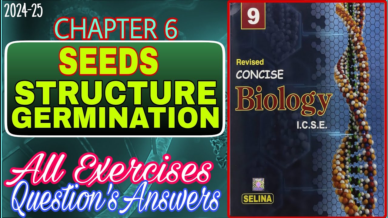 Seed Structure and Germination Class 9 | Chapter 6 Biology | All answers | 2024-25