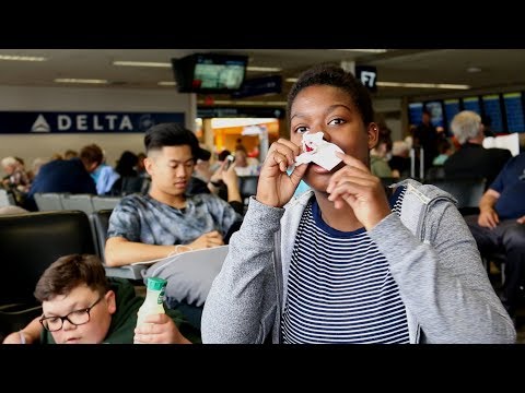 Nose Bleed in the airport  | Improv vlogs | Day 1 | Winnipeg