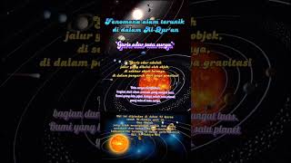 Download lagu Subhanallah,Inilah Mukjizat Al-qur'an tentang Garis Edar Tata Surya | Fenomena alam terunik#Shorts mp3