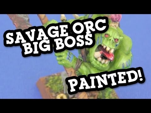 Painted Savage Orc Big Boss