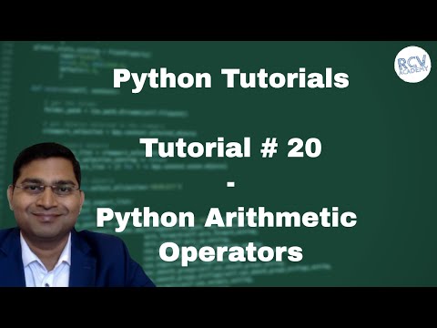 Python Beginner Tutorial 20 Python Arithmetic Operators